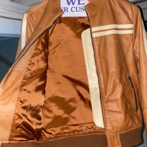 100% lightweight lined leather jacket - Picture 3 of 5